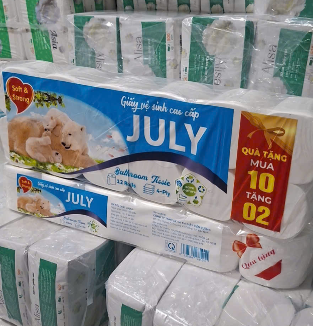 GIẤY JULY GẤU 12 CUỘN