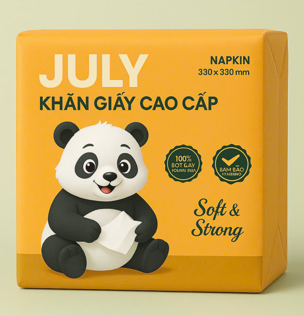 khăn giấy cao cấp july vuông